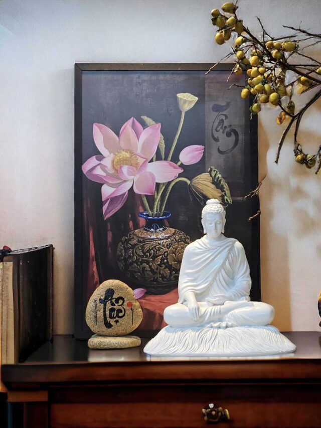 trang trí bàn thờ phật 38
