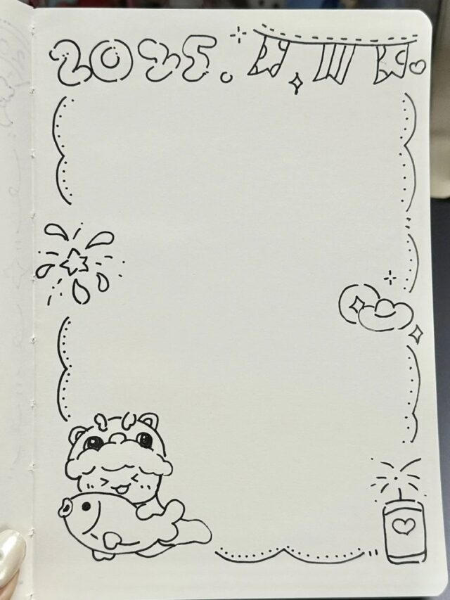 trang trí giấy a4 đơn giản 25