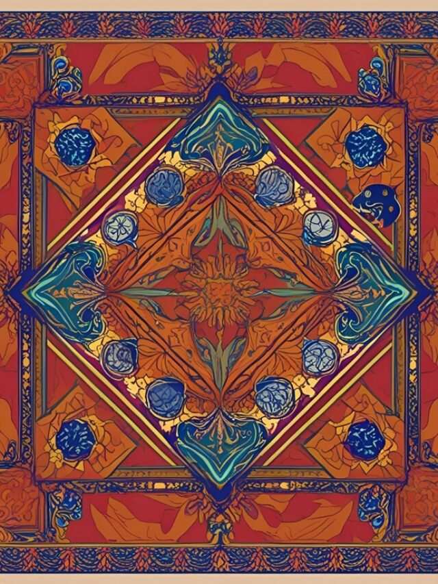 trang trí hình vuông đối xứng 38