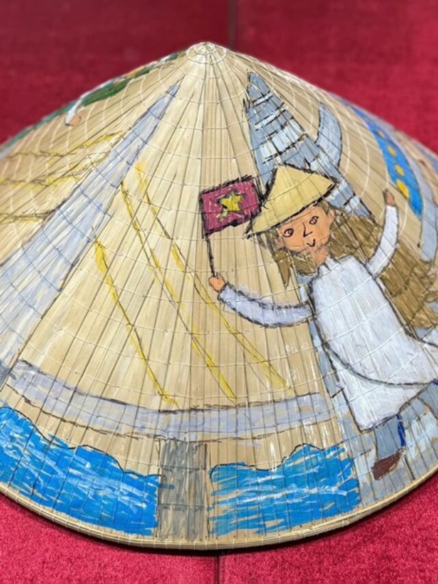 trang trí nón lá đẹp