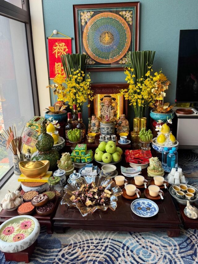 trang trí phòng thờ 17