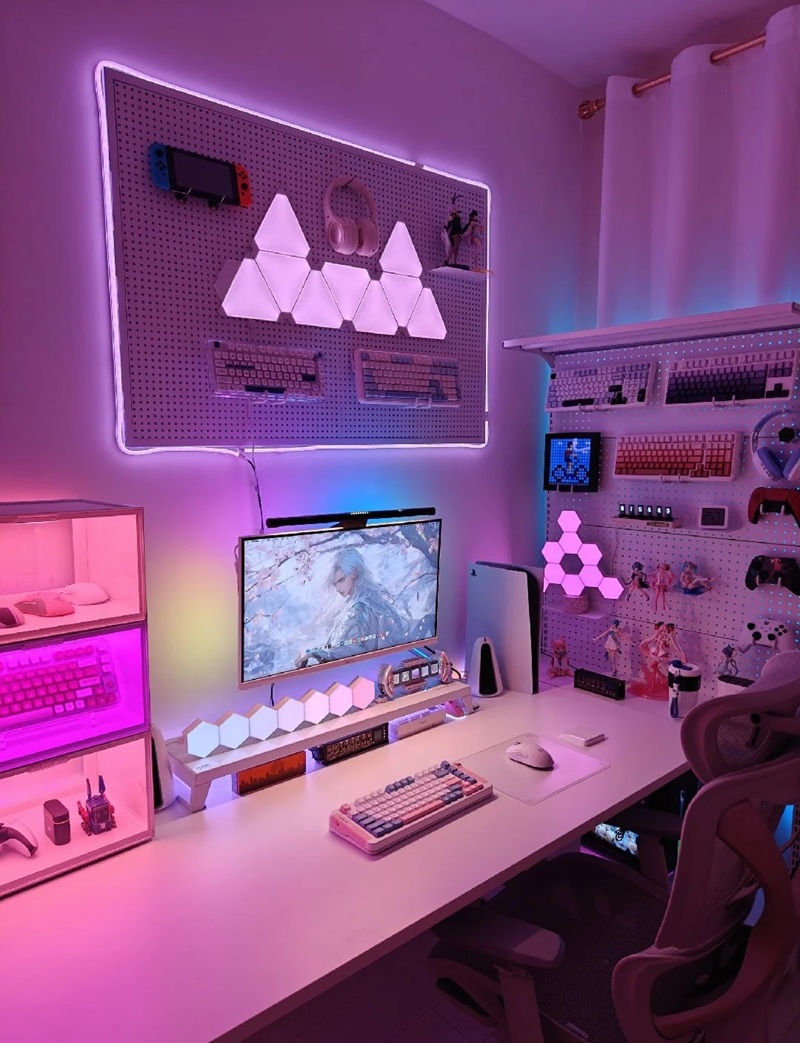 decor bàn máy tính gaming 15