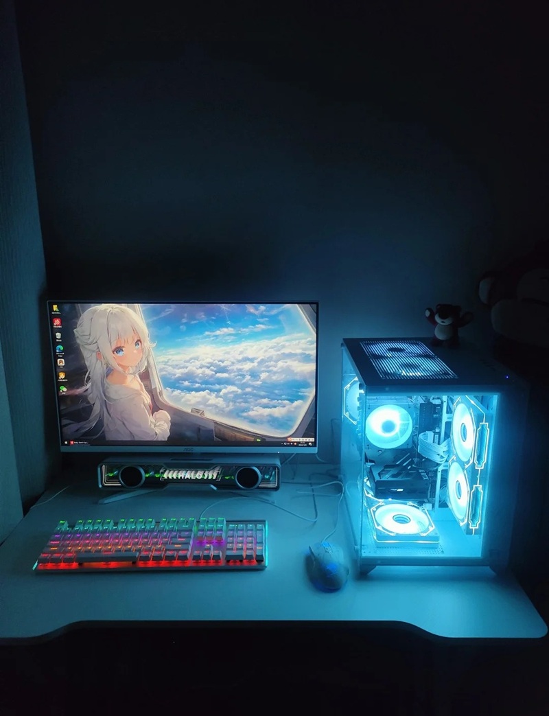 decor bàn máy tính gaming 16