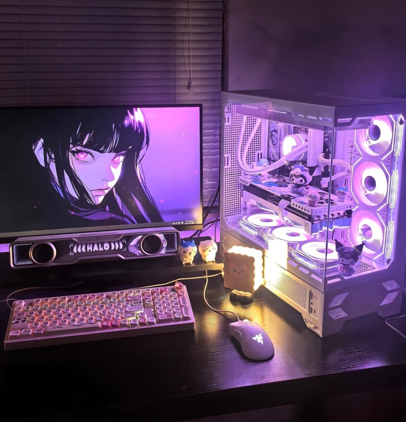 decor bàn máy tính gaming 40