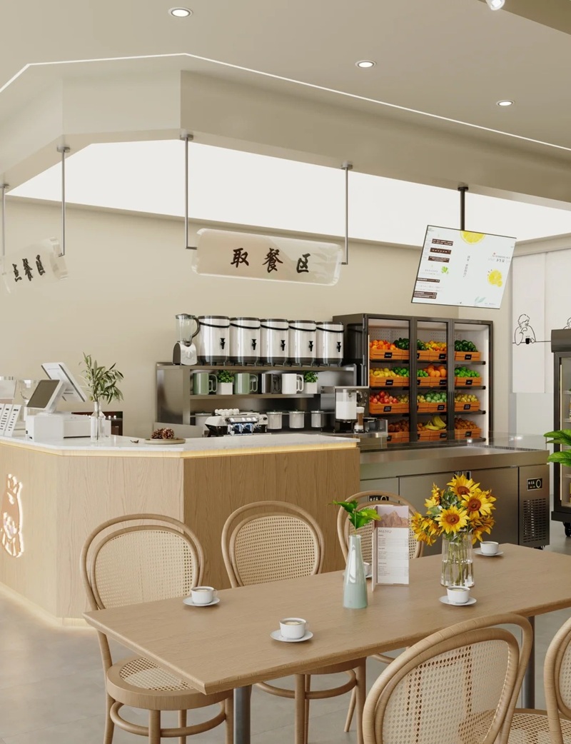 decor quán trà sữa 24