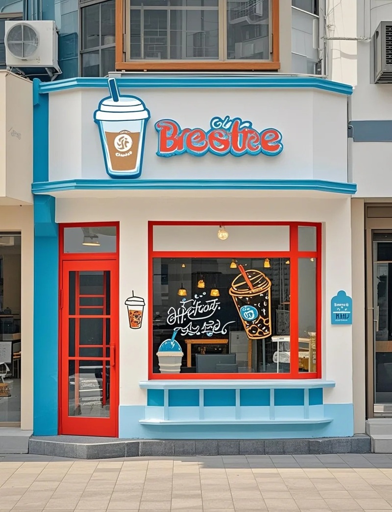 decor quán trà sữa 3