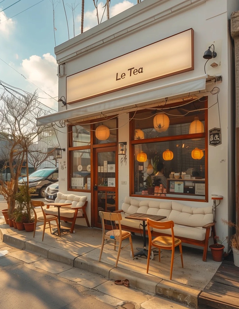 decor quán trà sữa 32