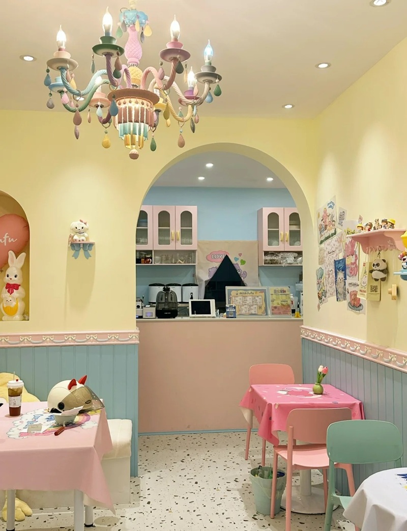 decor quán trà sữa 39