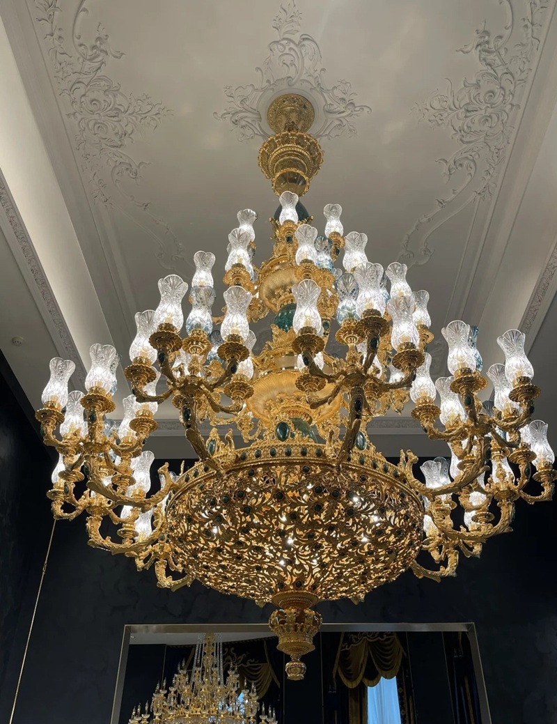 đèn chùm trang trí phòng khách 22