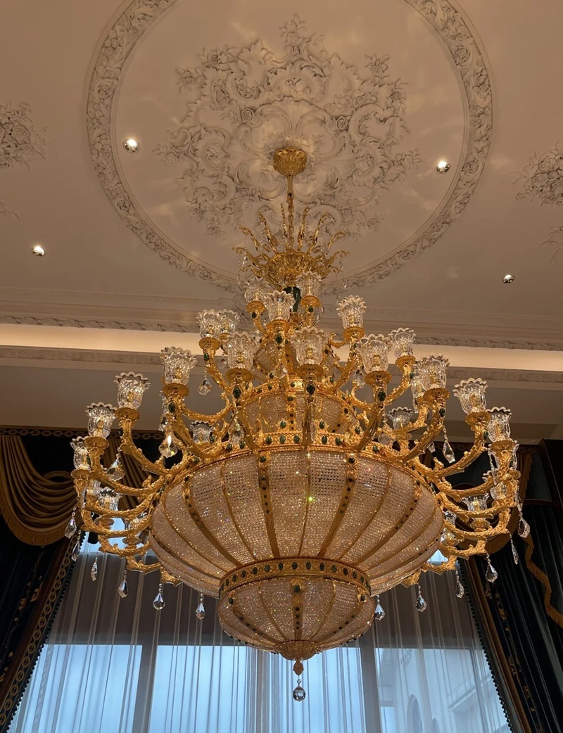 đèn chùm trang trí phòng khách 23