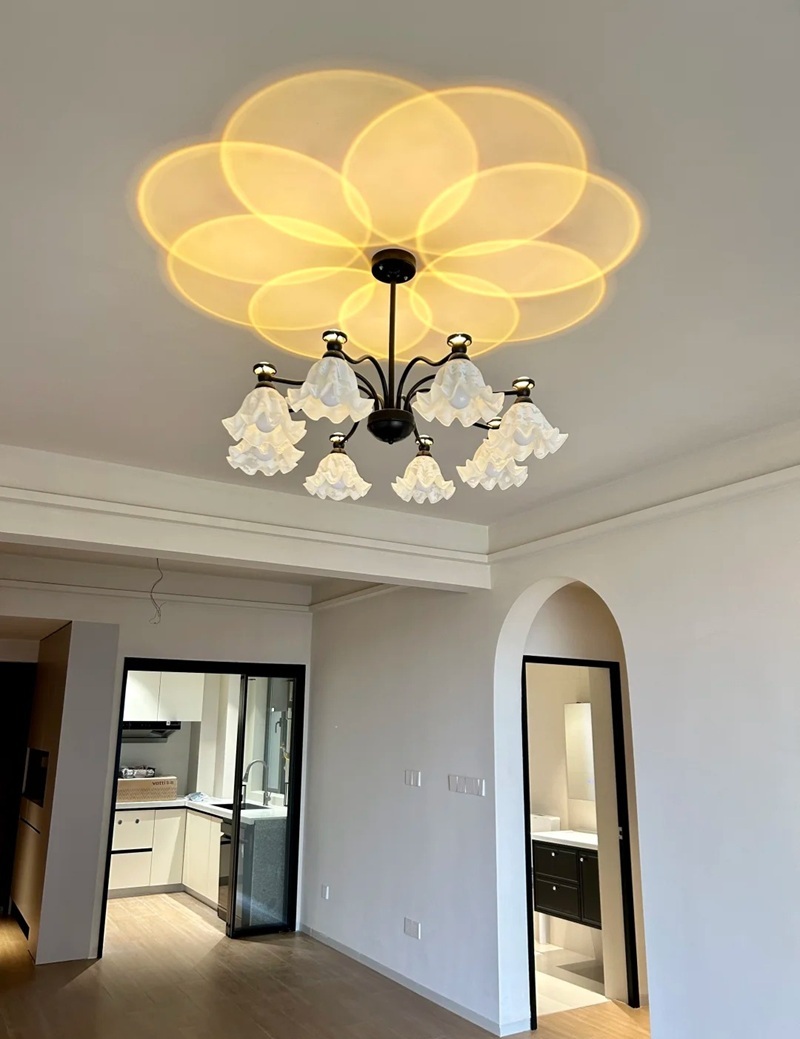 đèn chùm trang trí phòng khách 25