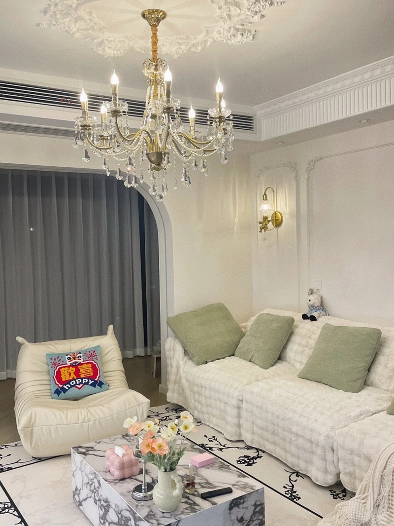 đèn chùm trang trí phòng khách 32