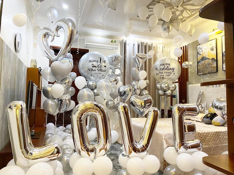 hình ảnh trang trí phòng cưới