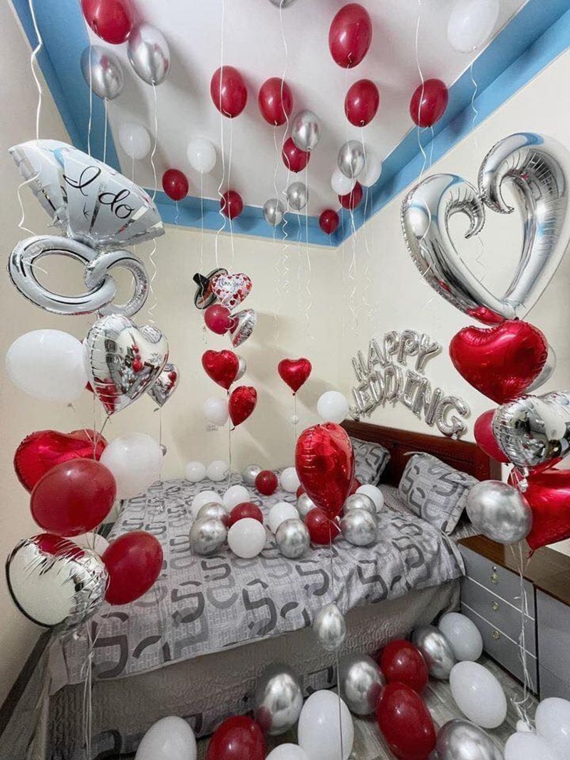 trang trí phòng cưới hiện đại