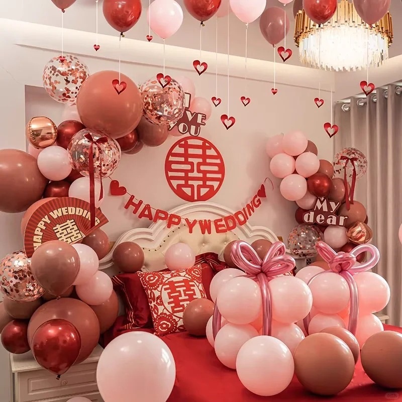 trang trí phòng cưới đẹp đơn giản