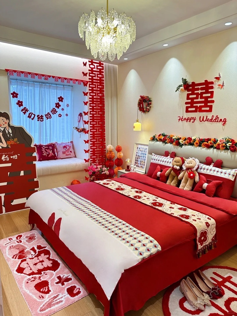 những kiểu trang trí phòng cưới đẹp​