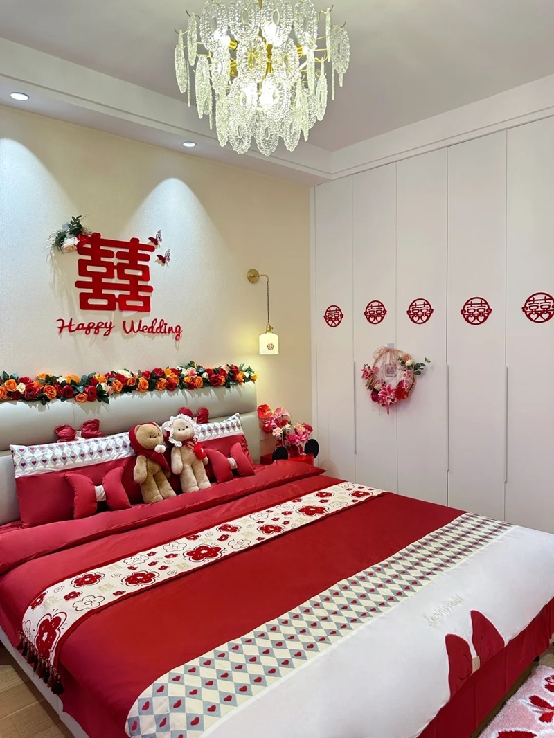 các mẫu trang trí phòng cưới đẹp