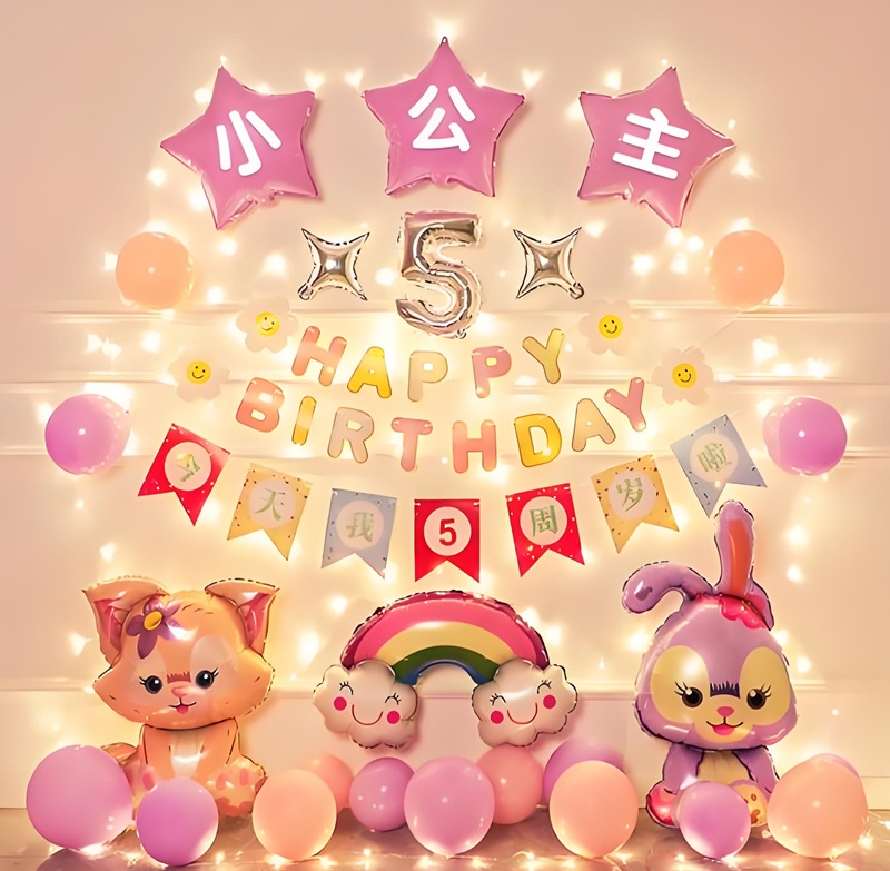 mẫu trang trí sinh nhật cho bé gái​