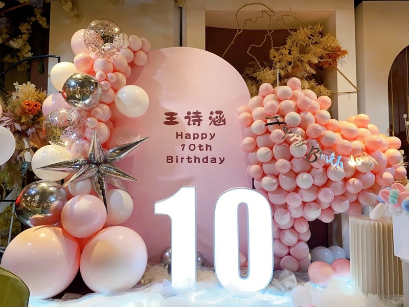 trang trí sinh nhật tại nhà cho bé gái