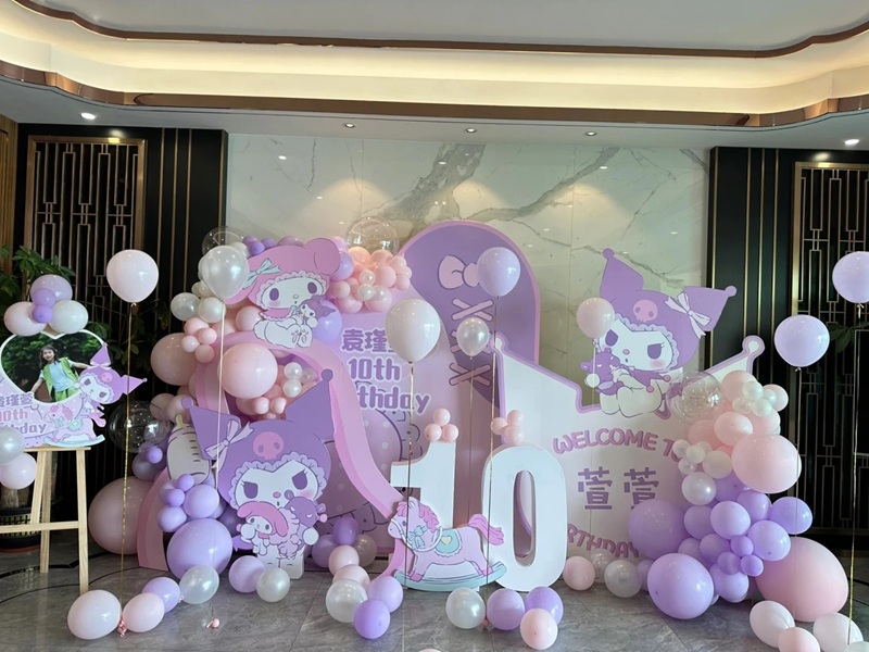 các mẫu trang trí sinh nhật cho bé gái