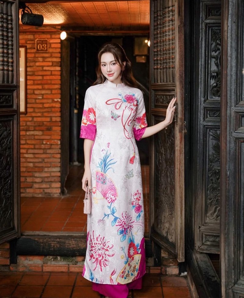 trang trí áo dài 1