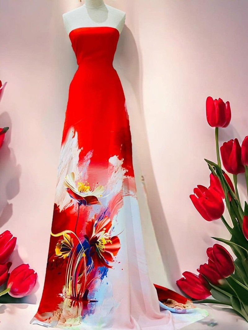 trang trí áo dài 17