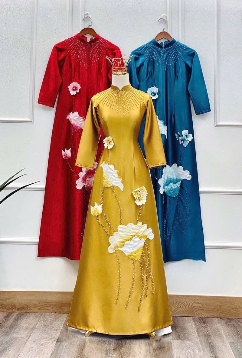 trang trí áo dài 5
