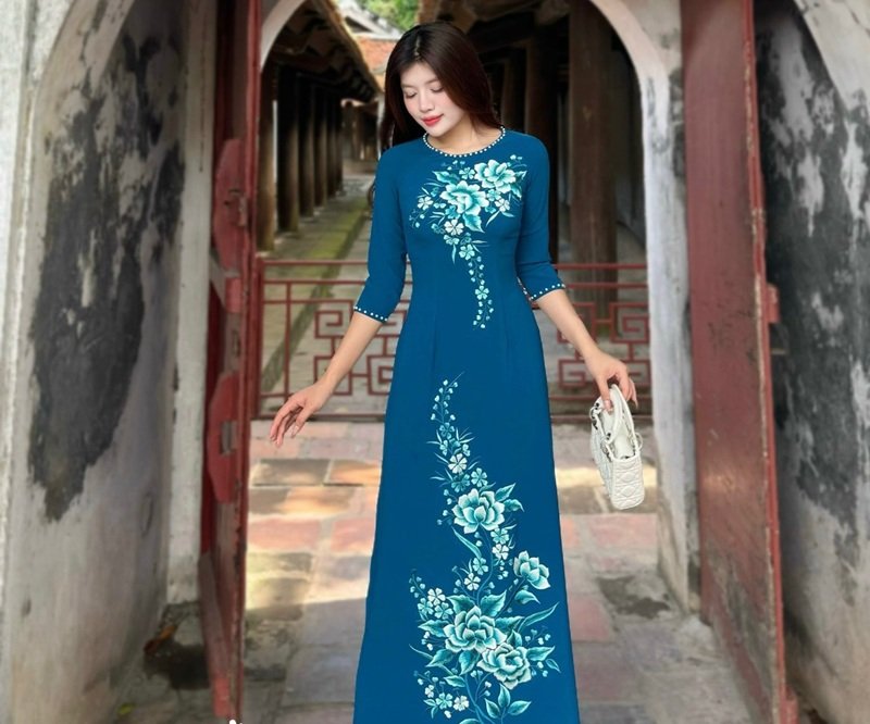 trang trí áo dài 6