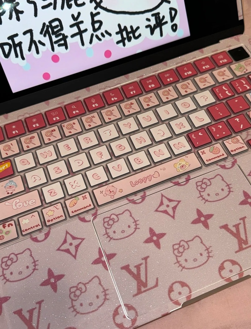 trang trí bàn phím laptop 13