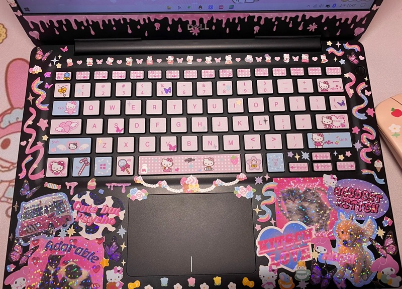 trang trí bàn phím laptop 14