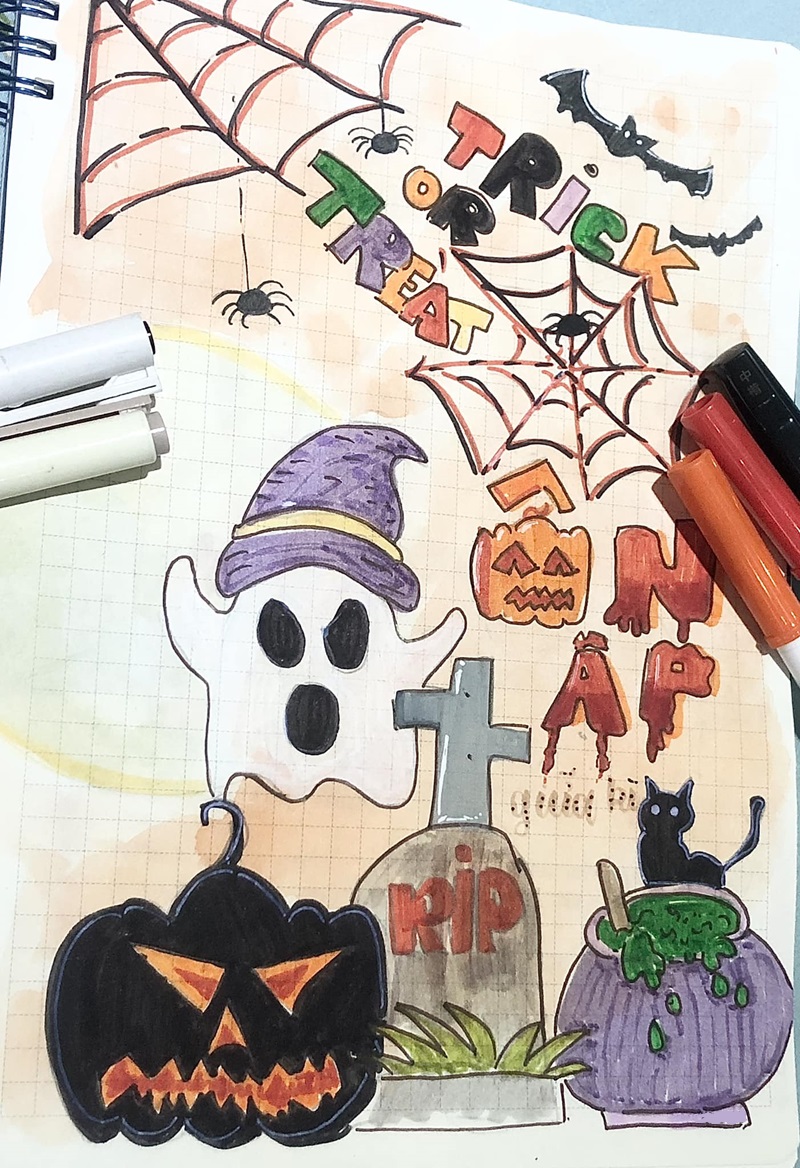 trang trí bìa sách 16