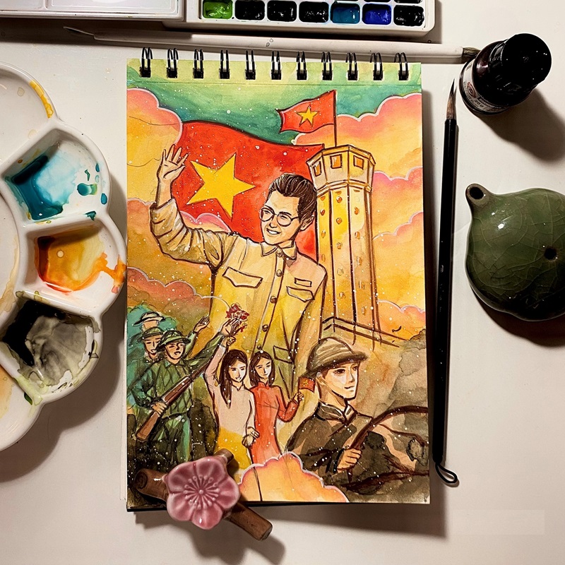 trang trí bìa sách 23