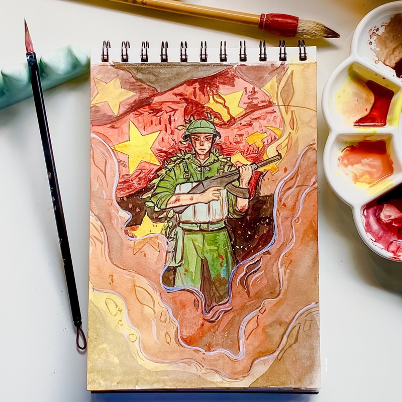 trang trí bìa sách 29