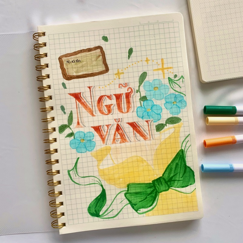 trang trí bìa sách 4