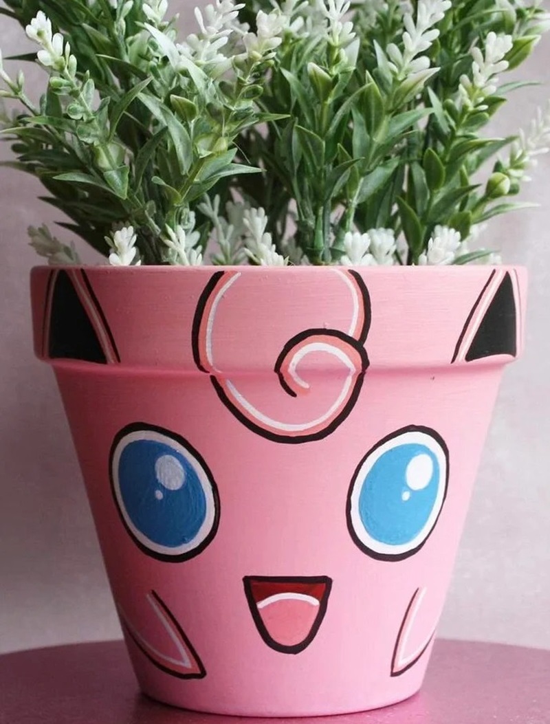 trang trí chậu cây 1