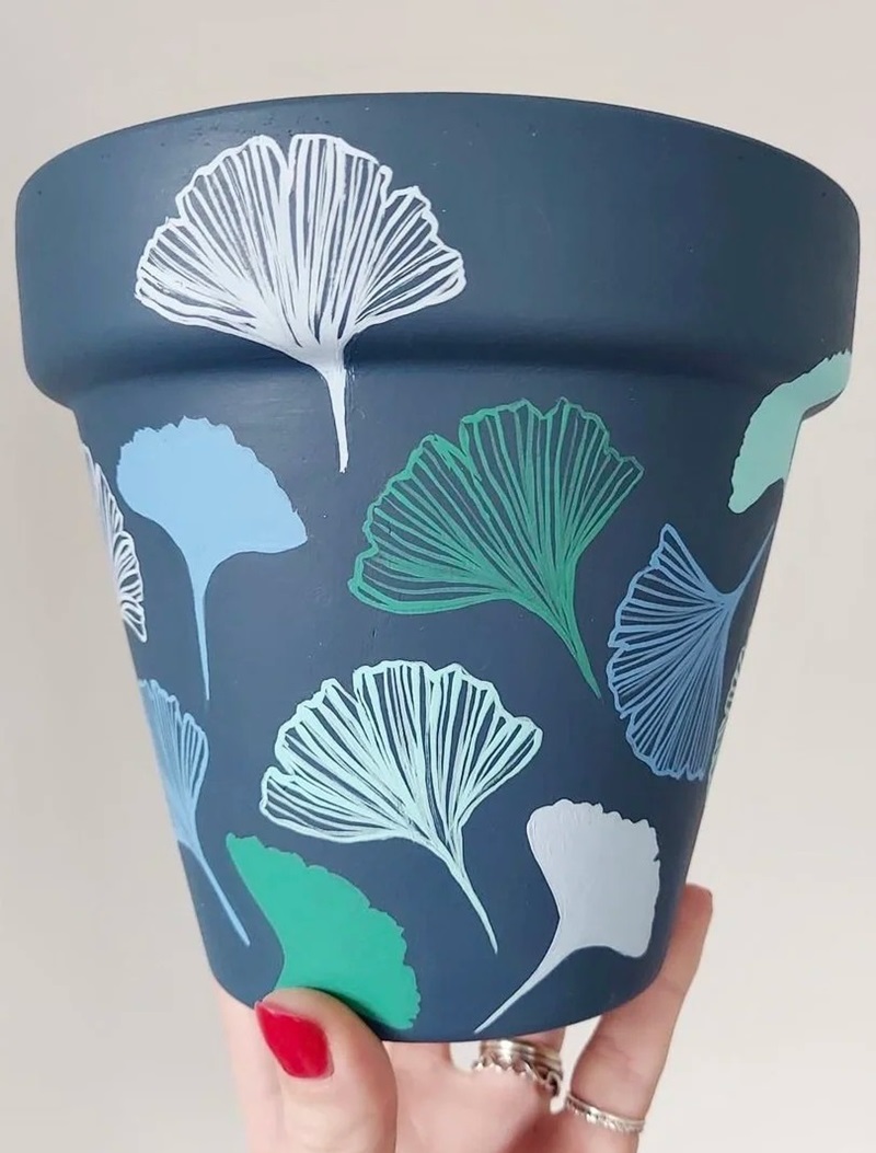 trang trí chậu cây 10