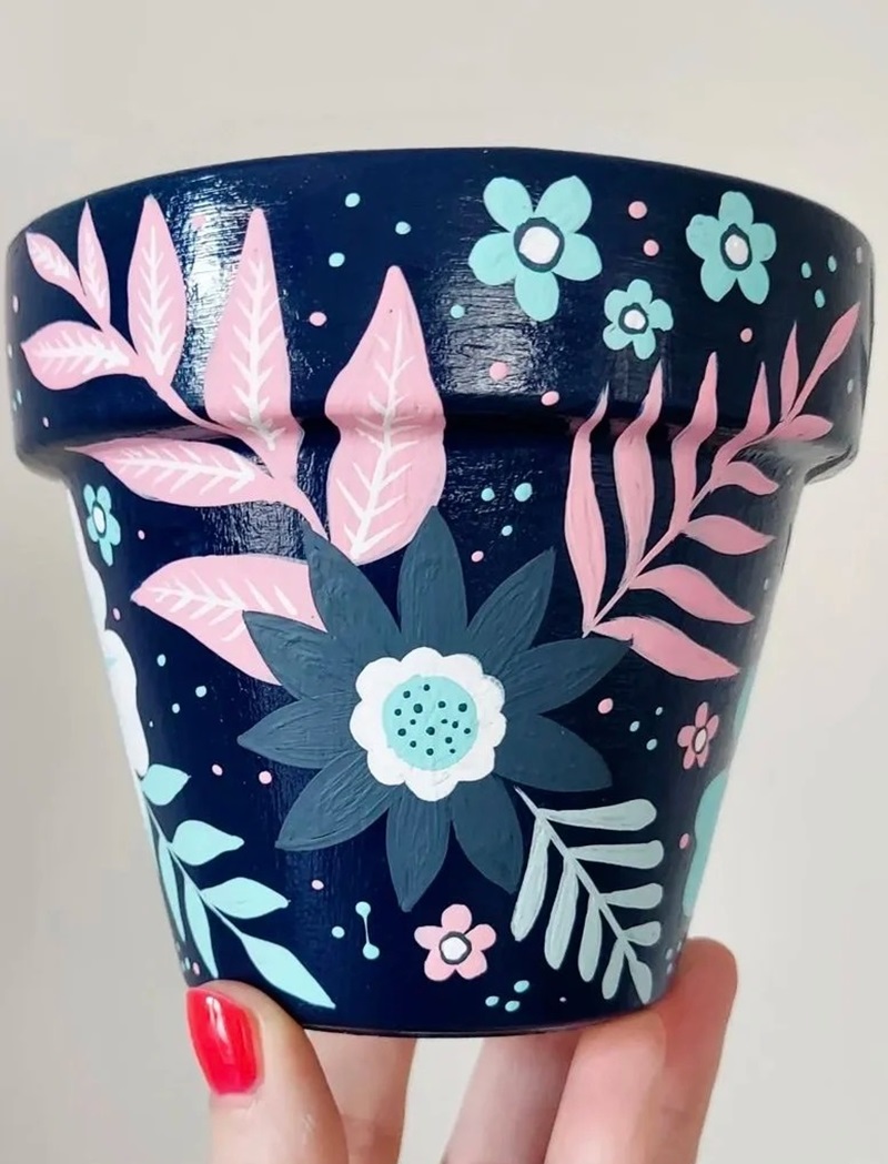 trang trí chậu cây 12