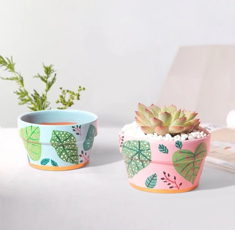 trang trí chậu cây 8