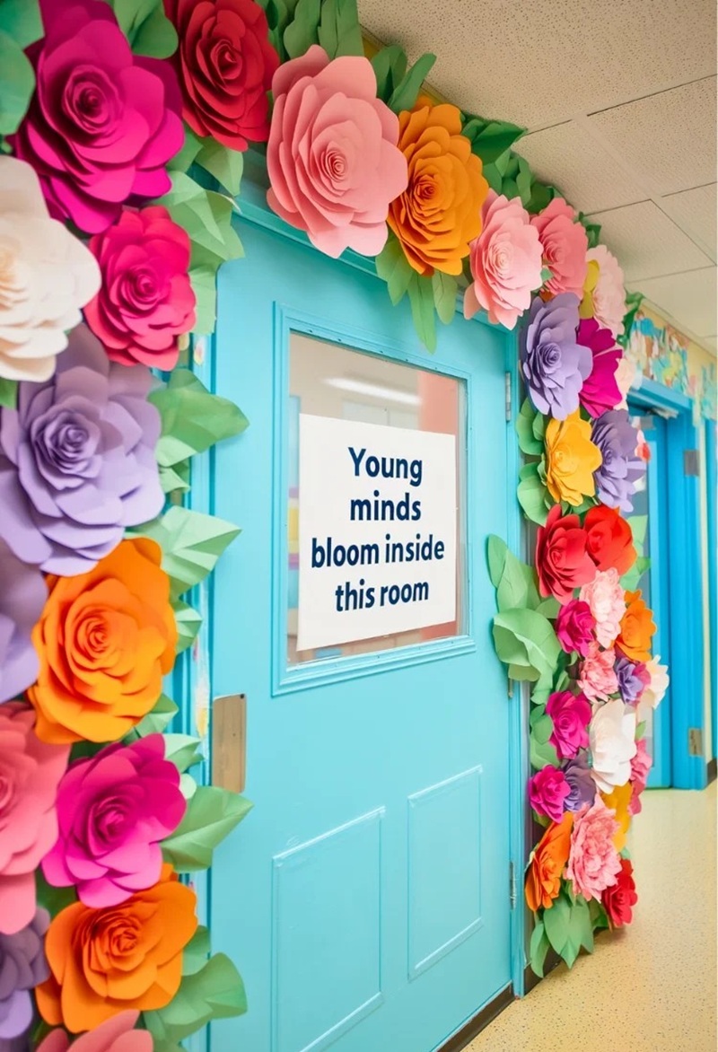 trang trí cửa lớp mầm non 11