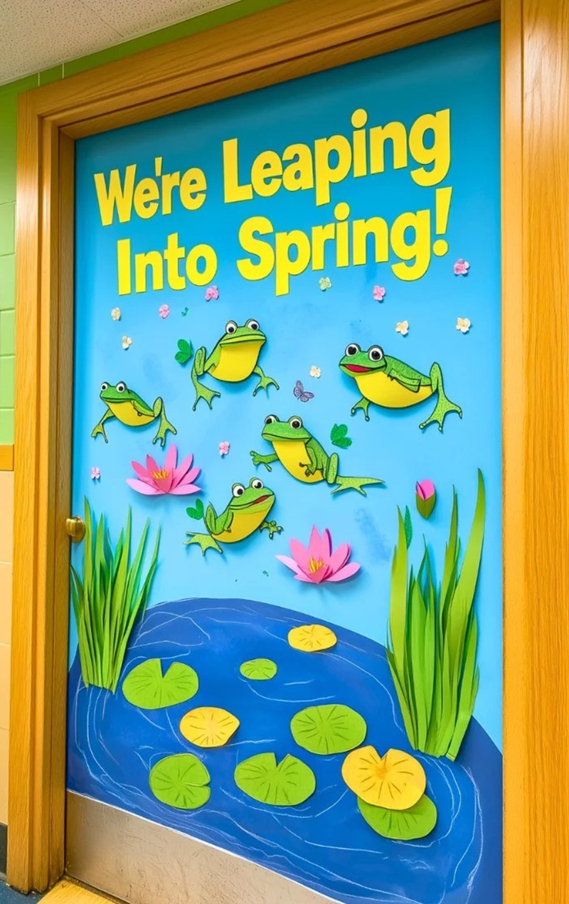 trang trí cửa lớp mầm non 12