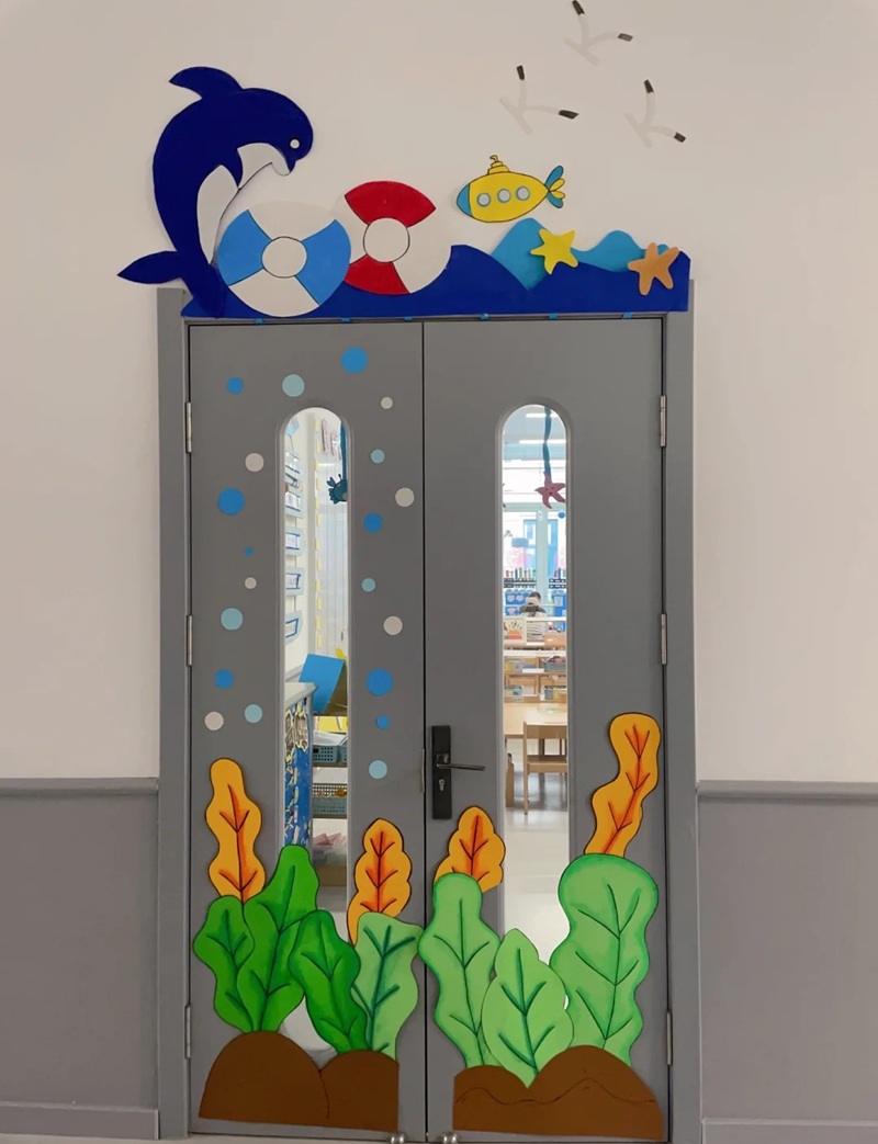 trang trí cửa lớp mầm non 19
