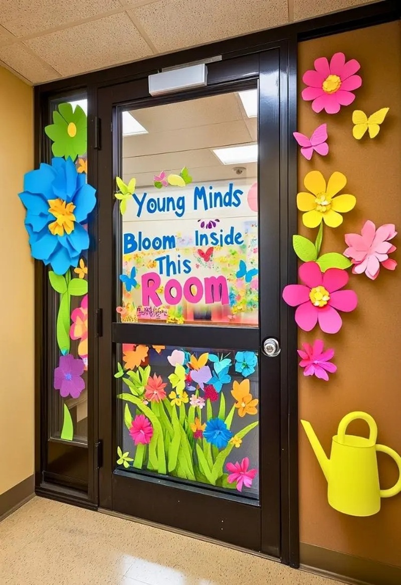 trang trí cửa lớp mầm non 2
