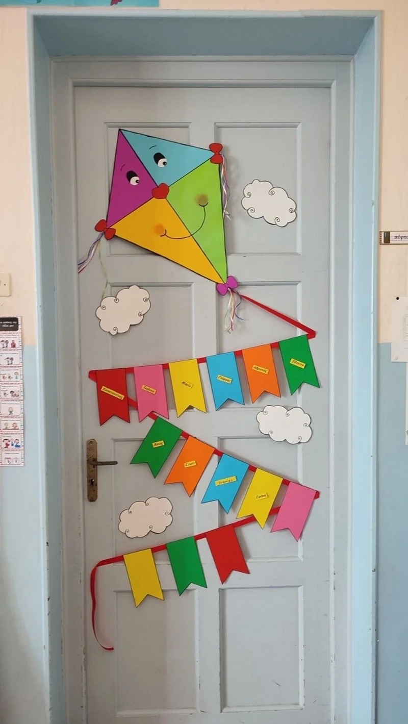trang trí cửa lớp mầm non 26