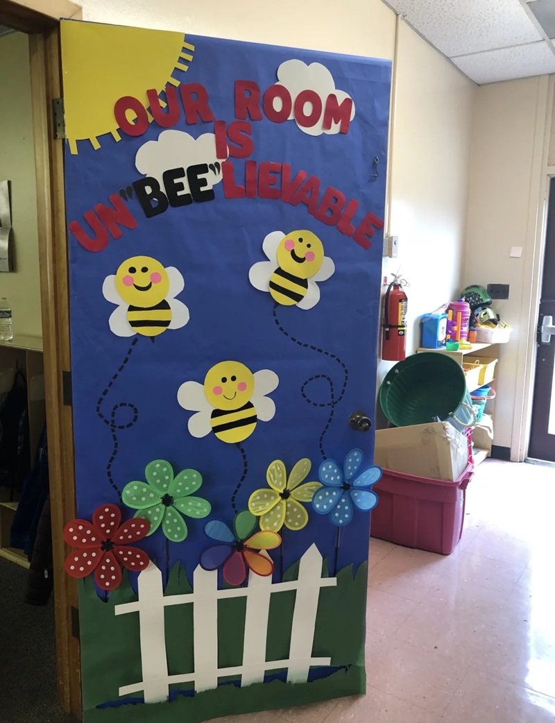 trang trí cửa lớp mầm non 28