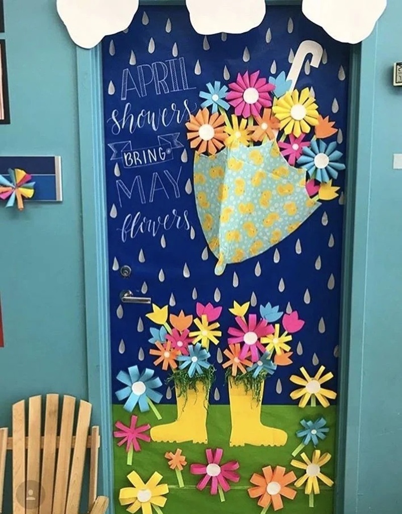 trang trí cửa lớp mầm non 31