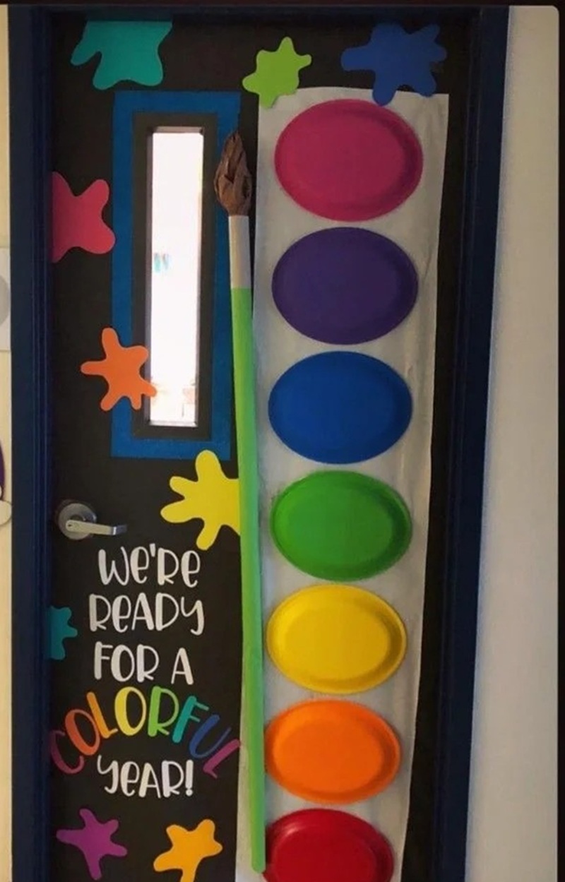 trang trí cửa lớp mầm non 33