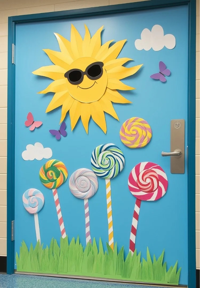 trang trí cửa lớp mầm non 4