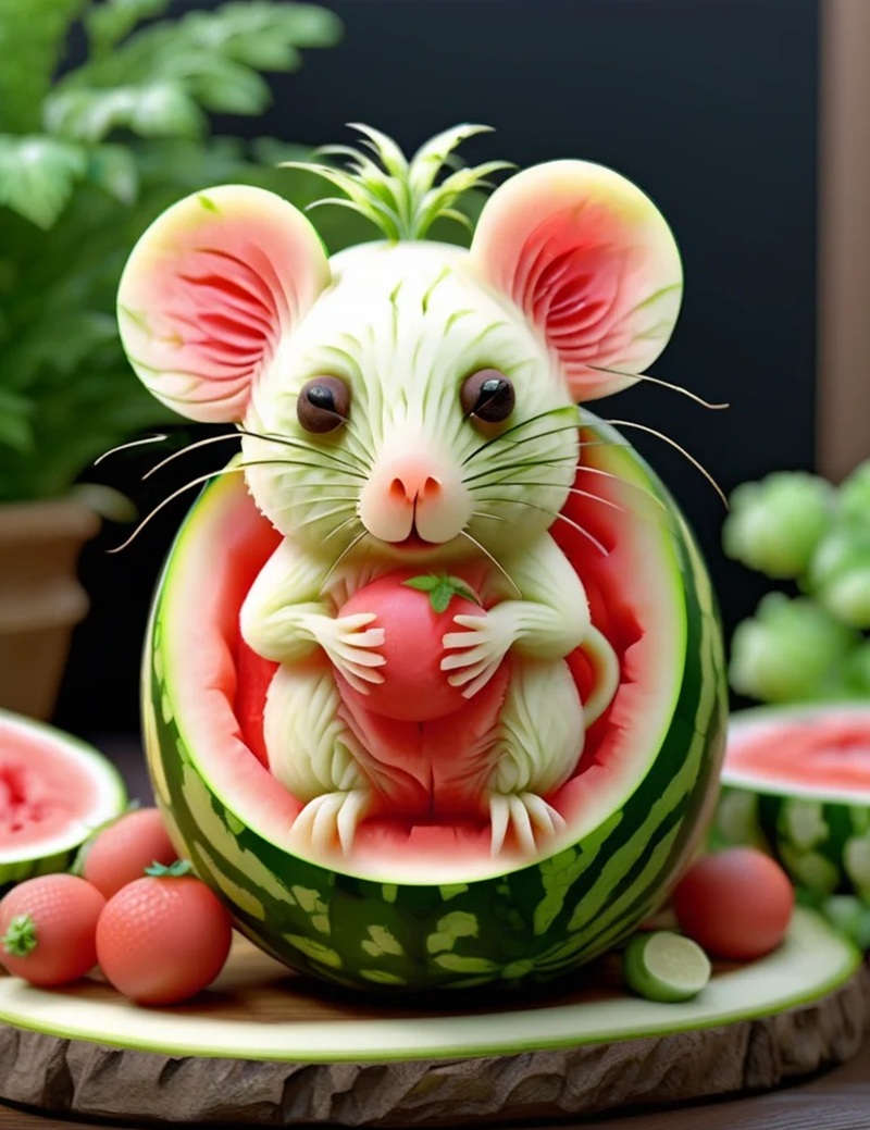 trang trí dưa hấu 34