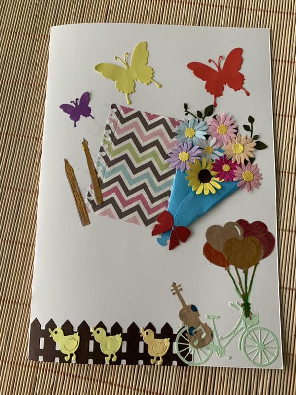 trang trí giấy A4 12