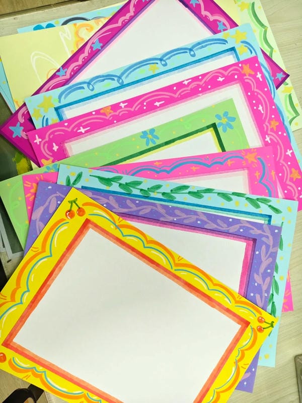 trang trí giấy A4 2